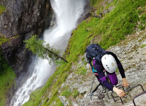 Klettersteig-am-Lehner-Wasserfall-Oetztal-Oesterreich-Lehnersteig